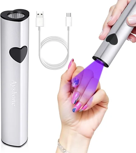Miniatura 7 de Luz UV de mano para uñas de gel, lámpara LED UV inalámbrica para curar esmalte de gel, secador de uñas USB recargable 8 veces más rápido para secado