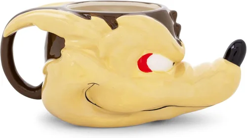 Miniatura 3 de LOONEY TUNES Wile E. Coyote - Taza de cerámica esculpida en 3D, taza de café grande para expreso, té, capacidad para 20 onzas