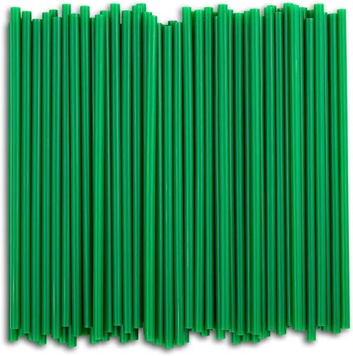 Miniatura 9 de DuraHome Paquete de 1000 pajitas de plástico verde envueltas individualmente, 8 pulgadas, sin BPA, estilo restaurante, desechables, 0.24 pulgadas