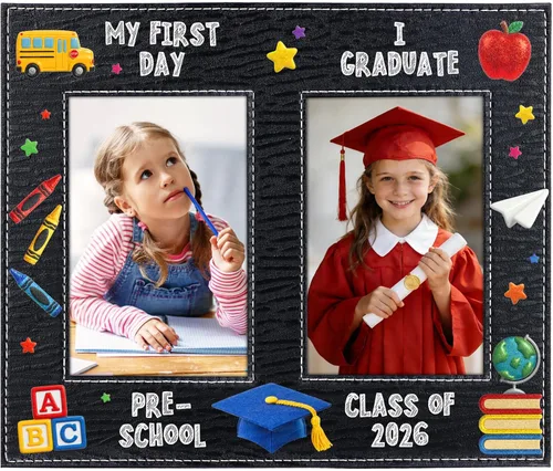 Miniatura 10 de FaCraft Regalo de Graduación Preescolar - 4"x6" Regalos de Graduación Pre K Jardín de Infantes 2025 Marco de Fotos de Graduación Mi Primer Marco