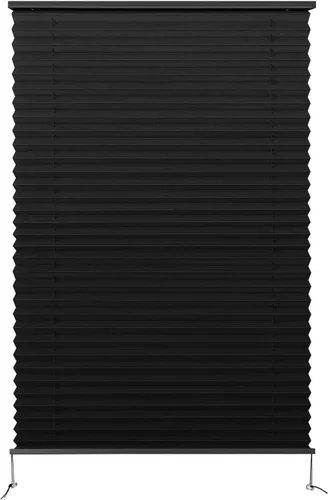 Miniatura 22 de Dulepax Persianas plisadas, 14 pulgadas de ancho x 24 pulgadas de largo, color negro, para caravana, remolques de viaje, ventana de autocaravana