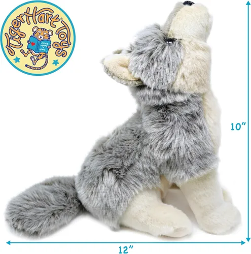 Miniatura 2 de TigerHart Wolcott El Lobo - Peluche de 28 cm, diseño de lobo