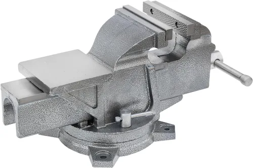 Miniatura 41 de KAKA INDUSTRIAL Prensas de banco de 3 pulgadas de ancho de mandíbula, apertura de mandíbula de 3.5 pulgadas, Base giratoria resistente