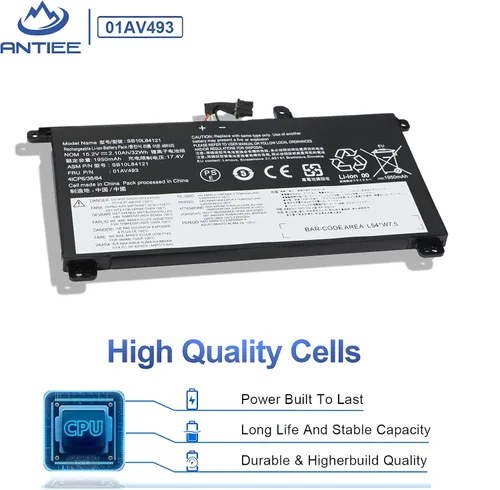 Miniatura 3 de 00UR891 01AV493 SB10L84121 Reemplazo de batería para portátil Lenovo ThinkPad T570 T580 P51S P52S Series 00UR890 00UR892 SB10L84121 SB10L84122