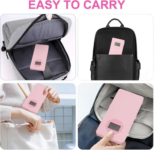 Miniatura 6 de Calculadoras científicas, calculadora Rudnia Pink con reloj despertador, calculadora de escritorio de 417 funciones recargable, calculadora para Rosa