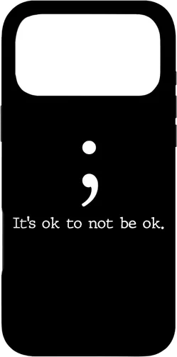 Miniatura 21 de Mental Health Awareness Shirts Semicolon Quote Gift Case for iPhone 17