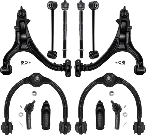 Miniatura 120 de Detroit Axle - Kit de suspensión delantera de 12 piezas para Mercury Grand Marquis Ford Crown Victoria Town Car 2003-2011, 2 brazos de control