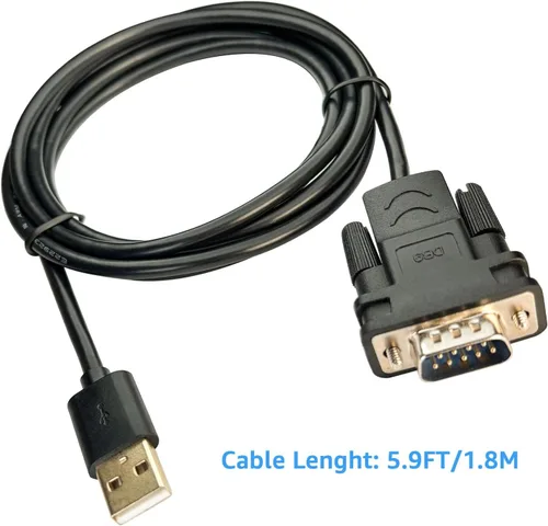 Miniatura 6 de DSD Tech SH-RS232A - Cable adaptador USB a RS232 Serial DB9 con chip FTDI FT232 para Windows, Linux,Mac OS (5.9 ft)