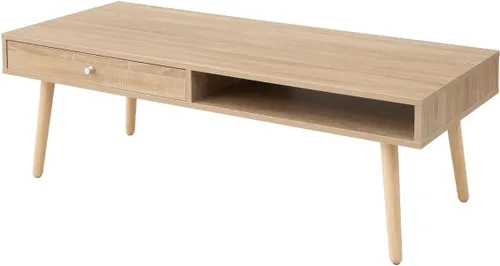 Miniatura 19 de EMOOR Mesa auxiliar plegable de madera rectangular pequeña (17.7 x 23.6 pulgadas), color blanco, mesa baja para sentarse en el suelo, espacio