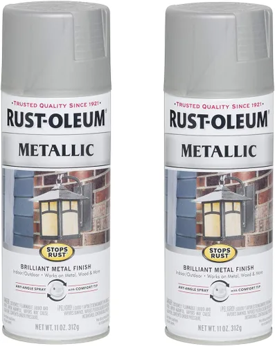 Miniatura 16 de Rust-Oleum 313142 Stops Rust Pintura en Aerosol Metálica, 11 onzas, Bronce Champán