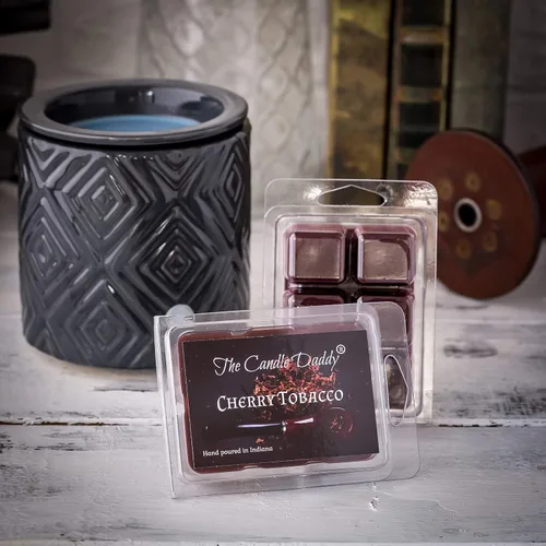 Miniatura 4 de Cherry Pipe Tobacco – Cubos de cera perfumada máximos – 5 paquetes – 10 onzas en total – 30 cubos
