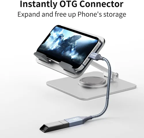 Miniatura 6 de Paquete de 2 adaptadores USB C a USB USB hembra a USB C macho OTG - Transferencia de datos SuperSpeed de 10 Gbps para MacBook Pro/iPad Air, iPhone