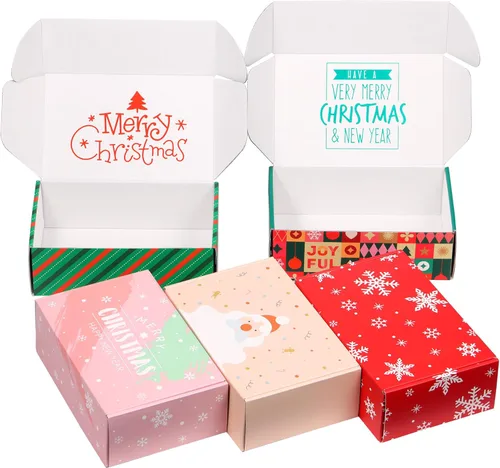 Miniatura 25 de Paquete de 50 cajas de envío pequeñas de cartón, cajas de estraza, cajas de regalo (4 x 6 x 2 pulgadas, color blanco)