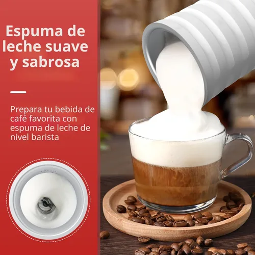 Miniatura 4 de Espumador de leche, vaporizador y espumador de leche 4 en 1 Paris Rhône, calentador de leche de espuma caliente y fría con control de temperatura