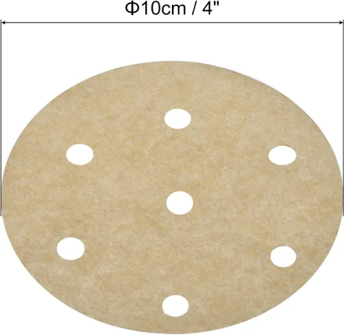 Miniatura 2 de uxcell 300 piezas de papel pergamino para freidora de aire, forro redondo de 4 pulgadas, papel de hornear antiadherente para freidoras de aire