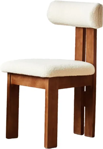 Miniatura 14 de Sillas de comedor modernas tapizadas, sillas de cocina con marco de madera maciza, silla de sala de estar, cómodo soporte de respaldo alto para sala