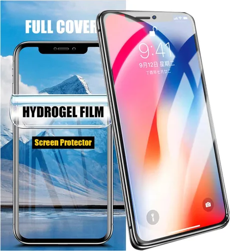 Miniatura 10 de LOOKSEVEN Paquete de 3 películas de hidrogel para iPhone 14 Pro Max, protector de pantalla de TPU suave transparente de alta sensibilidad