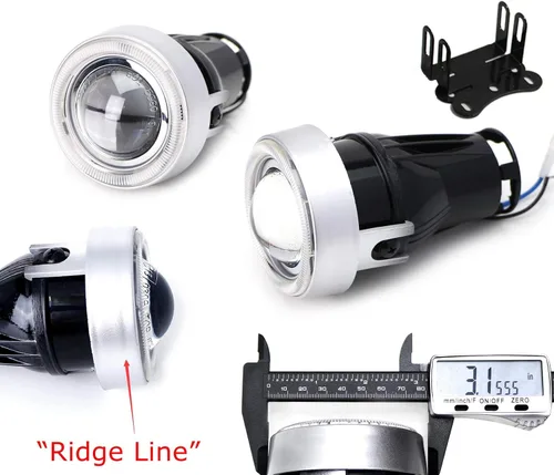 Miniatura 2 de iJDMTOY - Ajuste universal, 3 pulgadas, lámparas de luz antiniebla con ledes 40-SMD, halógenas, anillos Angel Eyes, para cualquier auto., Ultra azul