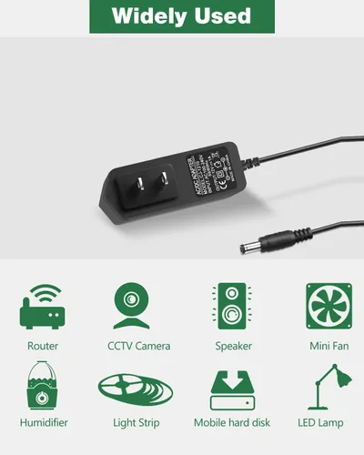 Miniatura 6 de Fuente de alimentación de 12 V 1A, adaptador de CA 100-240 V CA a CC 12 V 1 A adaptador de cable de alimentación 700 mA 500 mA 400 mA 300 mA