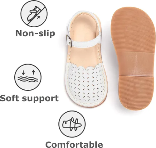 Miniatura 189 de THEE BRON Sandalias cómodas para niñas, zapatos para niños, sandalias rellenas