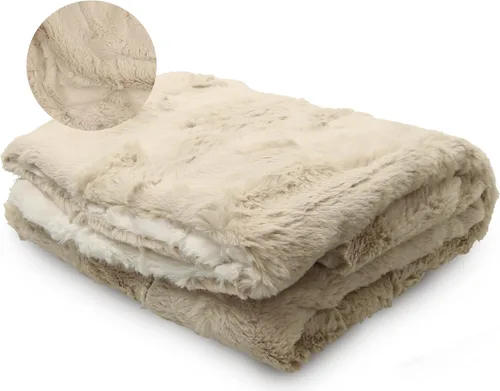 Peluche Lux - Manta de piel sintética, lujosa manta para acurrucarse y envolver para recién nacidos, felpa suave, mantas mullidas para niños y niñas