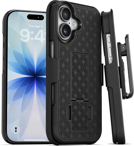 Miniatura 26 de MOTIVE Funda para iPhone 14, funda con clip para cinturón para Apple iPhone 14, funda protectora delgada y resistente a prueba de golpes con soporte