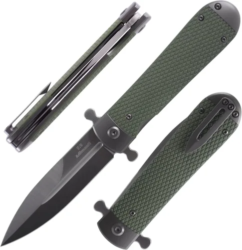 Miniatura 8 de Ganzo Adimanti Samson-BR Cuchillo plegable de bolsillo D2 Hoja de acero Mango antideslizante G10 con clip Cuchillo de bolsillo para caza, pesca