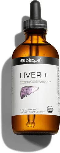 Blisque Suplemento orgánico de apoyo hepático complejo para desintoxicar, limpiar y reparar el hígado | Aprobado por médicos | Ingredientes