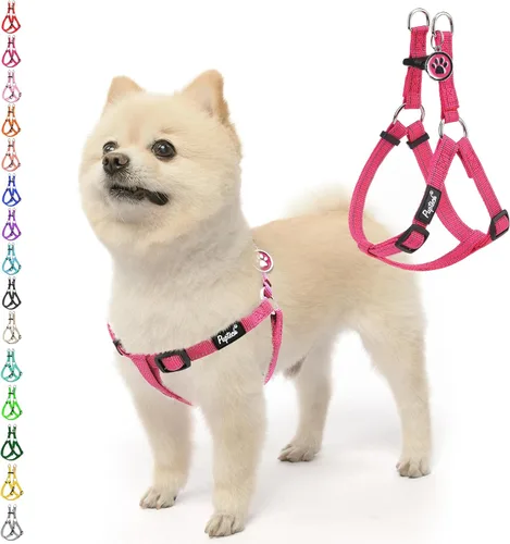 Miniatura 40 de PUPTECK arnés para perro para no jalar, reflejante, ajustable, básico, de nailon, chaleco para cachorro, para caminar al aire libre con etiqueta