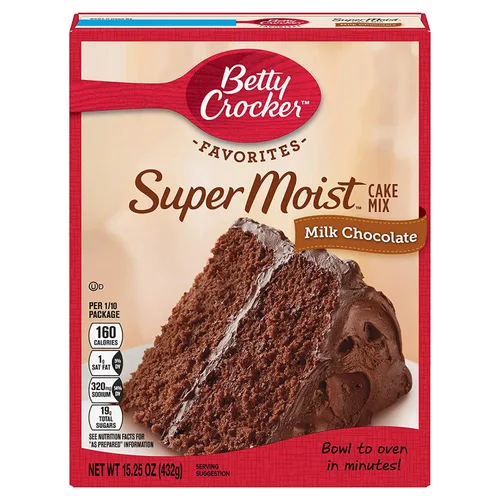 Miniatura 67 de Betty Crocker Delights Mezcla de pastel de chocolate alemán súper húmedo, 13.25 onzas (paquete de 12)