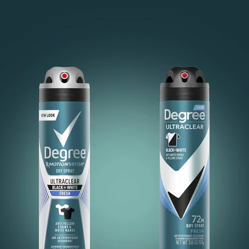 Miniatura 4 de Degree Men Antitranspirant Spray Black + White 3 unidades protege de las manchas de desodorante Desodorante en aerosol seco al instante 3.8 onzas