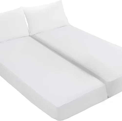 Miniatura 12 de Kingnex - Protector de colchón impermeable de doble parte para cama king ajustable con cabeza flexible de 32-34 pulgadas desde la cabecera, ultra