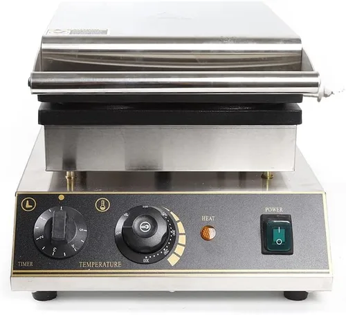 Máquina eléctrica antiadherente comercial de 1750 W, 4 piezas, máquina para hacer waffles redondas, mini máquina para hacer gofres, máquina de 4PCS