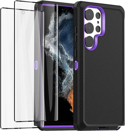 Miniatura 17 de AICase Funda para Samsung Galaxy S23 Ultra, resistente protección contra caídas, cuerpo completo, resistente a prueba de golpes y polvo, multicapa