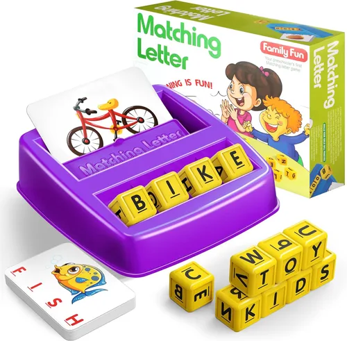Miniatura 7 de NARRIO Juguetes educativos para niños de 3, 4, 5 años, juego de letras coincidentes, juguetes de aprendizaje ABC para preescolar para niños de 4 a 8