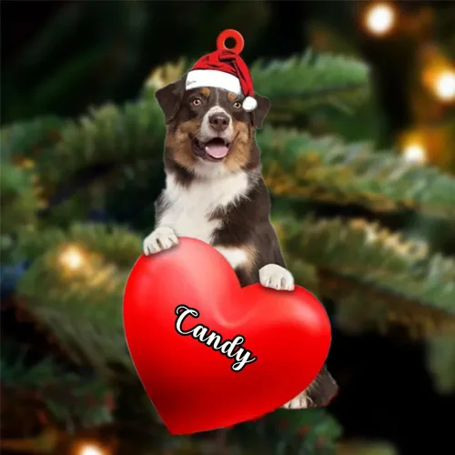 Miniatura 19 de Adornos de Navidad personalizados para perros, nombre personalizado, adorno de Malamute de Alaska, adornos acrílicos, regalos de Navidad, amantes