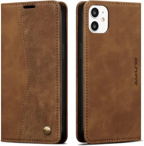 Miniatura 111 de QLTYPRI Para iPhone Air Case Wallet Con Tarjetero, Vintage PU Cuero Kickstand Cierre Magnético A Prueba De Golpes Folio Libro Funda Para IPhone 17
