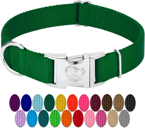 Miniatura 20 de Country Brook Petz – Collar de nailon premium para perro con hebilla de metal – Vibrante selección de 25 colores, Azul Océano