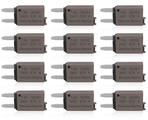 Miniatura 8 de Kit surtido de fusibles de cuchilla de perfil bajo con reinicio manual ATM, fusibles de cuchilla mini 5A 6A 7.5A 10A 15A 20A 25A 30A Amp, fusibles