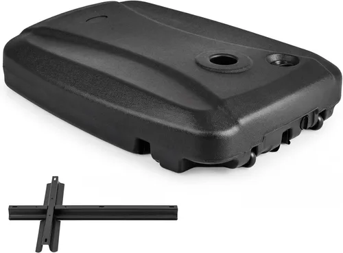 Miniatura 13 de Tangkula Base universal de sombrilla compensada, base resistente rellena de agua y arena con base cruzada y ruedas, soporte de paraguas con ruedas