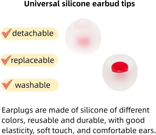 Miniatura 4 de Puntas de repuesto para auriculares de silicona que se adaptan a la mayoría de los auriculares intrauditivos