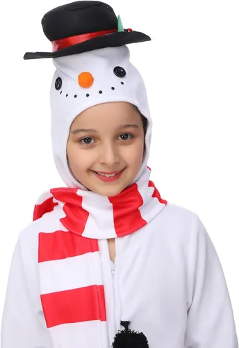 Miniatura 14 de Wizland Disfraz de animal para niños, leopardo, vaca, mono, reno, gato negro, dálmata, muñeco de nieve, mono de Papá Noel