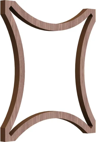 Miniatura 75 de Lilley Paneles decorativos de pared de madera con calado, extra pequeños, 7 3/8 pulgadas de ancho x 7 3/8 pulgadas de alto x 1/4 pulgadas de alto