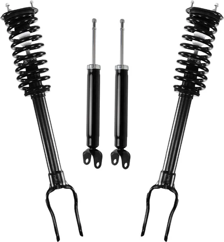 Miniatura 140 de Detroit Axle - Puntales y Amortiguadores para Chevy Traverse Buick Enclave GMC Acadia Saturn Outlook 2007-2012, 2 puntales delanteros con resorte