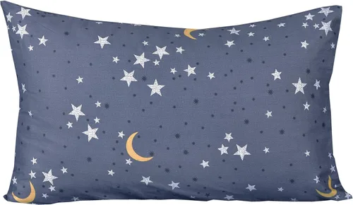 Miniatura 4 de Scientific Sleep Moon & Stars - Juego de sábanas para niños y niñas, 100% algodón, 3 piezas, tamaño individual, para niños y adolescentes, sábana