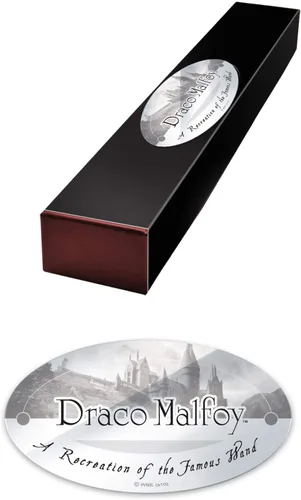 Miniatura 5 de The Noble Collection - Varita de personaje Draco Malfoy - Varita del mundo mágico de 16 pulgadas (15.7 in) con etiqueta de nombre - Juego