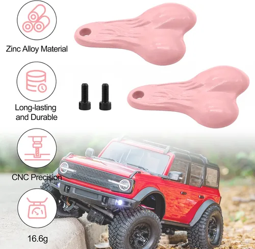 Miniatura 4 de OGRC - 2 bolas de juguete a control remoto para camión, tuercas de 0.66 oz, bolas de parachoques, tuercas de toro, bola de cola de contrapeso