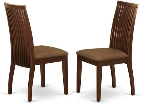 Miniatura 4 de East West Furniture MLIP3-MAH-C Juego de mesa de comedor de 3 piezas contiene una mesa de comedor rectangular con hojas de mariposa y 2 sillas
