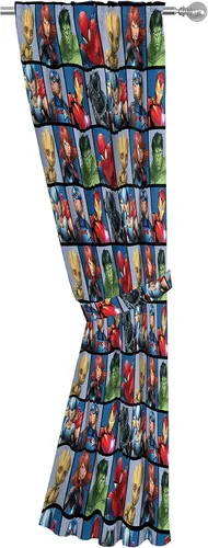 Miniatura 2 de Jay Franco Marvel Avengers Team - Juego de 4 cortinas de 63 pulgadas, hermosa decoración de habitación y fácil de instalar, las cortinas de ventana