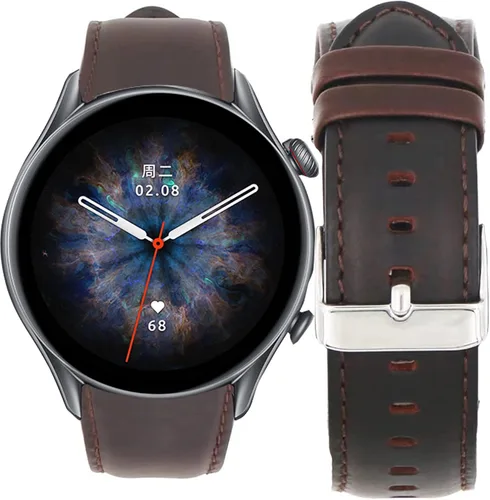 Miniatura 5 de Lamshaw Correa compatible con Amazfit GTR 3 Pro, correa de repuesto de silicona de cuero transpirable compatible con Amazfit GTR 2 / GTR 3 / GTR 3